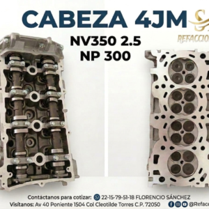 CABEZA 4JM 2.5 PARA NV350 (URVAN)2008-2026 Y NP300 2016-2026